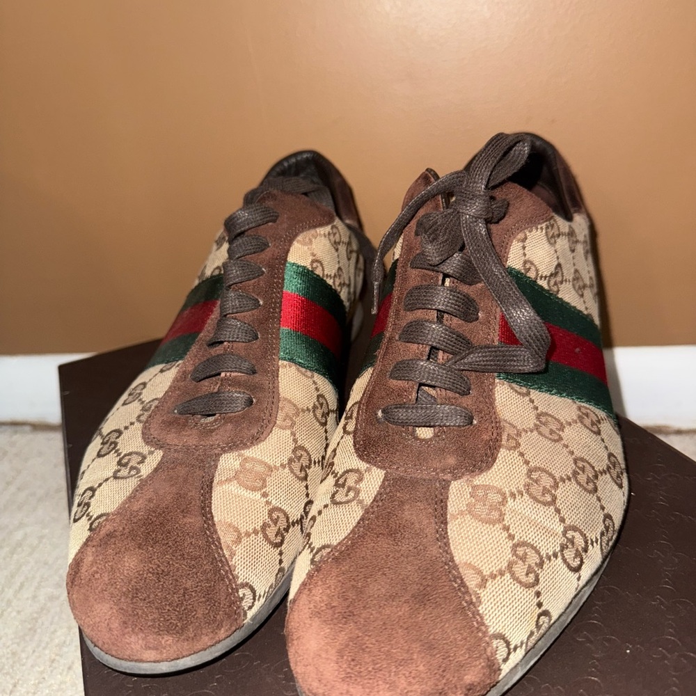 Mens Vintage Gucci Guccissima Sneakers (Men’s Sz 12) - Picture 9 of 14